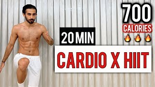 BURN 700 CALORIES with this 20 Min Cardio HIIT  ALL STANDING No Equipment No Repeats [upl. by Ennaeerb]