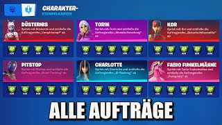 Alle Charakter Aufträge in Fortnite Season 8 Alle Stempelkarten amp Orte der Charaktere [upl. by Frick]