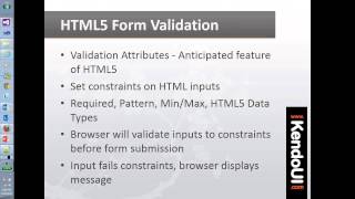 MVVM amp Validation using Kendo UI in Web Applications [upl. by Leirda]