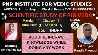 SCIENTIFIC STUDY OF RIG VEDAClass 30Mandal1Sooktha 8  ACQUIRE INDRAS KNOWLEDGE To DO WORK [upl. by Veta]