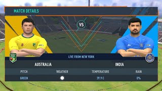 TRI SERIES  INDIA VS AUSTRALIA MATCH GAMEPLAY RC24 [upl. by Adnalue]