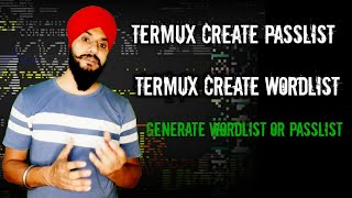 Termux Create Passlist   Termux Create wordlist   how to generate wordlist with termux [upl. by Einwahs]