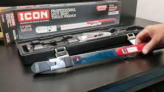 Icon 38quot Split Beam Torque Wrench Unboxing Testing Review and Teardown [upl. by Arbas]