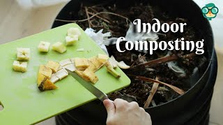 How to Compost Indoors How to Make Compost at Home How to Compost Inside Apartment [upl. by Zeiler]