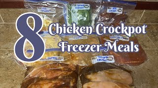 Easy Chicken Freezer Meal Prep Crockpot Dinners for Busy Days [upl. by Leunad]