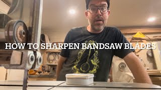 How to sharpen bandsaw blades the hillbilly way [upl. by Labanna]