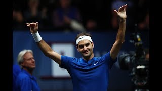 Roger Federer vs Sam Querrey  Laver Cup Highlights HD [upl. by Nosecyrb]