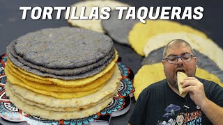 Como hacer BIEN TORTILLAS de MAÍZ caseras para tacos quesadillas [upl. by Bonny]