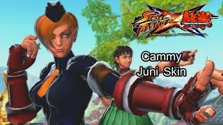 Cammy as Juni  Street Fighter X Tekken [upl. by Tempa]