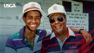 15YearOld Tiger Woods at the 1991 US Junior Amateur Championship [upl. by Steffane225]