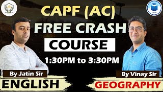 CAPF Assistant Commandant  Free Crash Course  English amp Geography  CivilsTap [upl. by Zemaj]