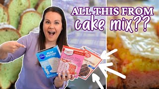 BOX CAKE MIX Recipes YOU NEED to make  EASY DESSERTS anyone can make [upl. by Kahn695]