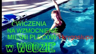 Cwiczymy miesnie kregoslupa i wzmacniamy plecy w wodzie Pozbadz sie bolu plecow [upl. by Dagley891]