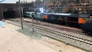 Hattons class 66756 GBrf DCC sound on autoballasters [upl. by Ivory]