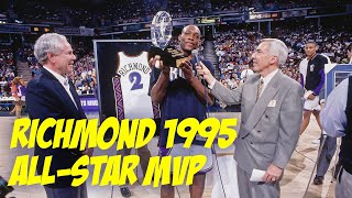 Mitch Richmond Scores 23 PTS To Win AllStar Game MVP  2121995 [upl. by Erme]