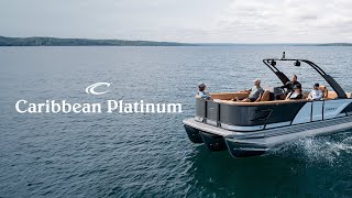 Crest Pontoon Boats  2024 Caribbean Platinum [upl. by Enelyak]