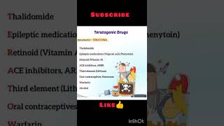 Teratogenic Drug 💊ll Avoid in pregnancy viral quick learning bscnursing youtubeshorts [upl. by Aidualc630]