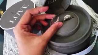 Engagement  Wedding Rings Vera Wang Love Collection Unboxing Luxury Designer Items [upl. by Notfol]