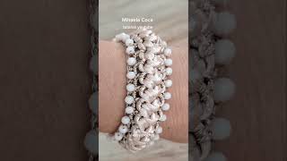 Braccialetto quotQuennquot tutorial completo su youtube Mihaela CocaIl mio mondo bello crochetbijoux [upl. by Ail]