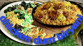 Chicken dum 🐓 biryaniHyderabadi chicken dum biryaniviralbiryanirecipetrendingvideoonyoutubeviral [upl. by Trask]