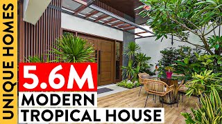 This Modern Tropical Not Tiny House in the City Is a Gentlemans Gift to His Family  Unique Homes [upl. by Atsyrt]