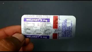 Meloset Tablet  Meloset 3mg Tablet  Melatonin Tablets 3mg  Meloset 3mg Tablet Uses Side effects [upl. by Narton]