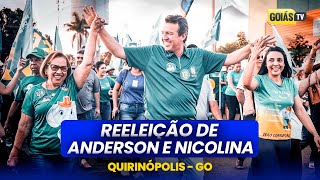 REELEIÇÃO DE ANDERSON DE PAULA E NICOLINA  QUIRINÓPOLIS [upl. by Hanan546]