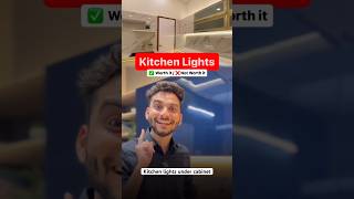 Kitchen lights under cabinet  led lights kitchenlighting kitchendesign modularkitchen [upl. by Aivin]