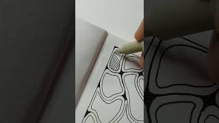 Black Zentangle Art shorts art [upl. by Cagle]