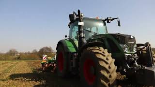 Fendt 728 beim Grubbern und Pflügen  cultivating and plowing [upl. by Ratna]