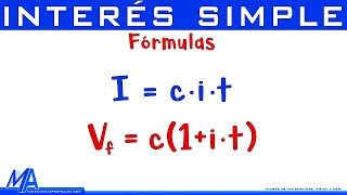 Comprendiendo las fórmulas de interés simple [upl. by Shakti]