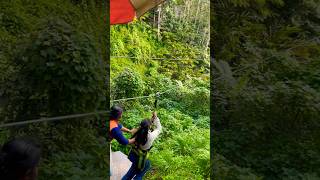 Zipline Adventure in Munnar😊😊Crazy Experience😲😲viral shortsvideo shortsviral munnar [upl. by Anirdnajela159]