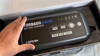 TOPDON TORNADO30000 30A Ladegerät Autobatterie 6V12V24V Professionelles Batterieladegerät [upl. by Naynek]