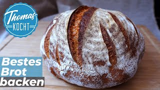 Das beste Brot mit 15 Minuten Arbeit 8 Stunden Schlaf und 50 Minuten backen [upl. by Senilec705]