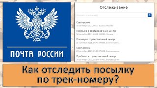 «Почта России» как отследить посылку по трекномеру [upl. by Utas]