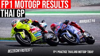 FP1 MotoGP Results  FP1 MotoGP Thailand 2024  Practice MotoGP thaigp [upl. by Harrad859]