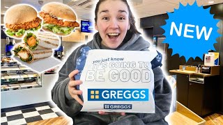 Trying Greggs brand new menu [upl. by Ardnwahs947]