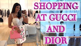 Lux Shopping Vlog in Miami  Dior Event amp Gucci Eye Candy Ericas Girly World [upl. by Yram]