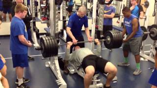 Braden Smith Bench Press [upl. by Cheung]