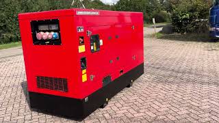 Starting up Himoinsa HIW 60 kVA Continue IVECO NEF45 FPT generator aggregaat stroomgroep DSE 7310 [upl. by Eened]