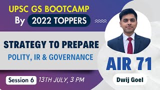 Strategy for GS 2 Paper  Free GS Bootcamp for Mains 2024 by UPSC CSE Topper  Dwij Goel AIR 71 [upl. by Mchail715]