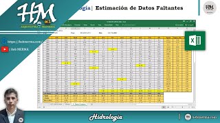 ESTIMACIÓN DE DATOS FALTANTES  AUTOMATIZACIÓN EXCEL  HIDROLOGÍA  HebMERMA [upl. by Holman]