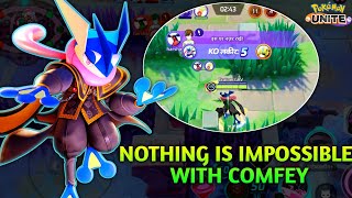 GRENINJA CAN DO EVERYTHING WITH COMFY 🌊😱  POKEMON UNITE  GRENINJA GAMEPLAY 🔥 [upl. by Strawn]