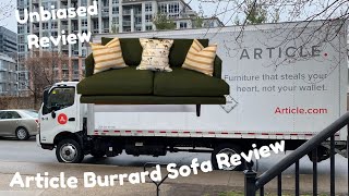 Article Furniture Review Burrard Sofa Couch Unboxing Honest Review And First Impressions [upl. by Teirtza]