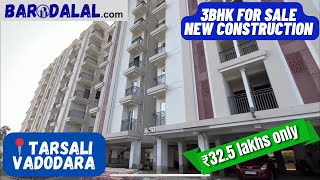 3bhk newly constructed flat for sale near bansal mall danteshwar tarsali road vadodara  Barodalal [upl. by Tnilk182]