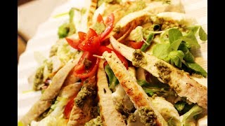 Pesto Salad with Grilled Chicken Fato [upl. by Kinata840]