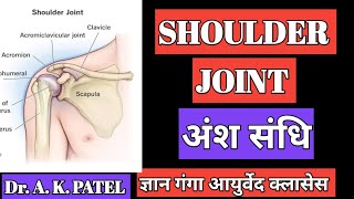 shoulder joint anatomy  joints of upper limb gyan ganga Ayurveda classes Dr Anil Kumar patel [upl. by Arica709]