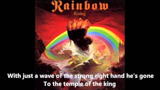 Rainbow  Temple Of The King Lyrics [upl. by Tutt]