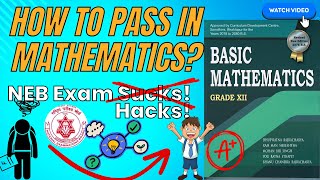 Fail or Pass😰 Basic Math Exam Hacks✍️  Class 12  NEB  Follow this Ideas😱 [upl. by Ul]