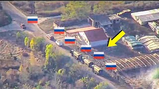 HIMARS destroys a huge Russian convoy with precise hits The Best Moments [upl. by Gaylene]